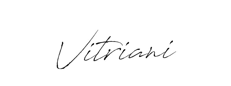 How to make Vitriani signature? Antro_Vectra is a professional autograph style. Create handwritten signature for Vitriani name. Vitriani signature style 6 images and pictures png