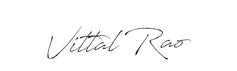 Create a beautiful signature design for name Vittal Rao. With this signature (Antro_Vectra) fonts, you can make a handwritten signature for free. Vittal Rao signature style 6 images and pictures png