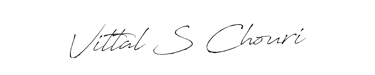 Also You can easily find your signature by using the search form. We will create Vittal S Chouri name handwritten signature images for you free of cost using Antro_Vectra sign style. Vittal S Chouri signature style 6 images and pictures png