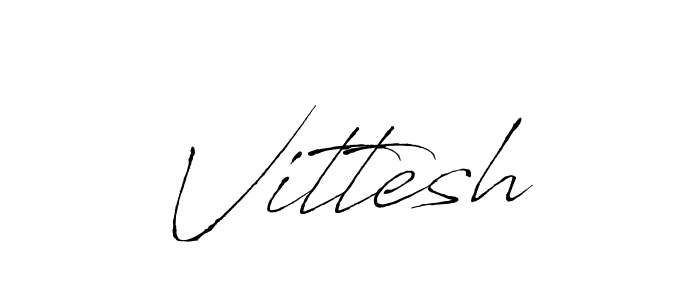 Vittesh stylish signature style. Best Handwritten Sign (Antro_Vectra) for my name. Handwritten Signature Collection Ideas for my name Vittesh. Vittesh signature style 6 images and pictures png