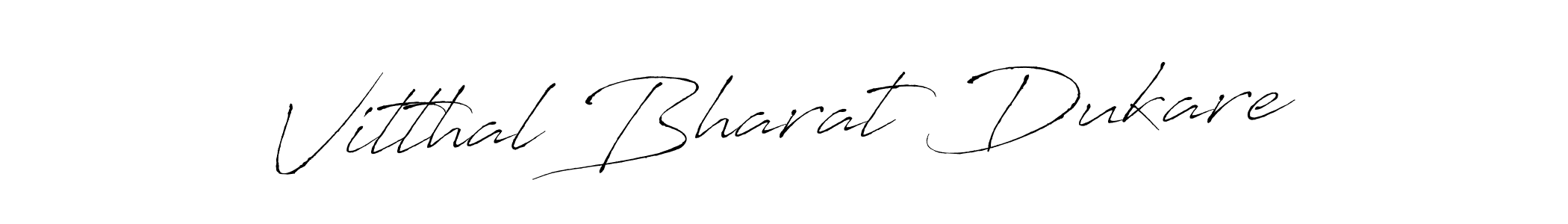 Make a beautiful signature design for name Vitthal Bharat Dukare. With this signature (Antro_Vectra) style, you can create a handwritten signature for free. Vitthal Bharat Dukare signature style 6 images and pictures png