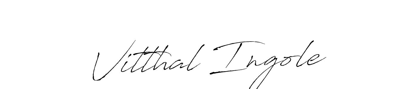 This is the best signature style for the Vitthal Ingole name. Also you like these signature font (Antro_Vectra). Mix name signature. Vitthal Ingole signature style 6 images and pictures png