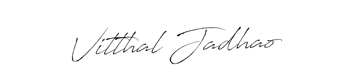 Use a signature maker to create a handwritten signature online. With this signature software, you can design (Antro_Vectra) your own signature for name Vitthal Jadhao. Vitthal Jadhao signature style 6 images and pictures png