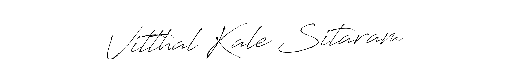 How to make Vitthal Kale Sitaram name signature. Use Antro_Vectra style for creating short signs online. This is the latest handwritten sign. Vitthal Kale Sitaram signature style 6 images and pictures png