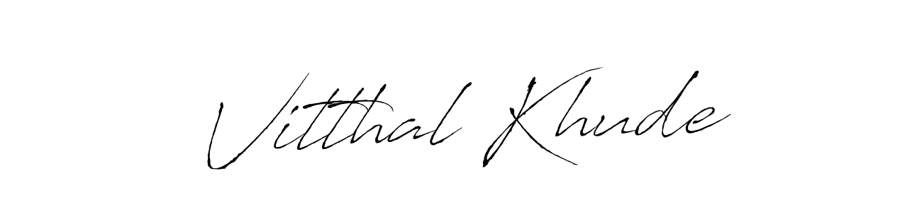 Similarly Antro_Vectra is the best handwritten signature design. Signature creator online .You can use it as an online autograph creator for name Vitthal Khude. Vitthal Khude signature style 6 images and pictures png
