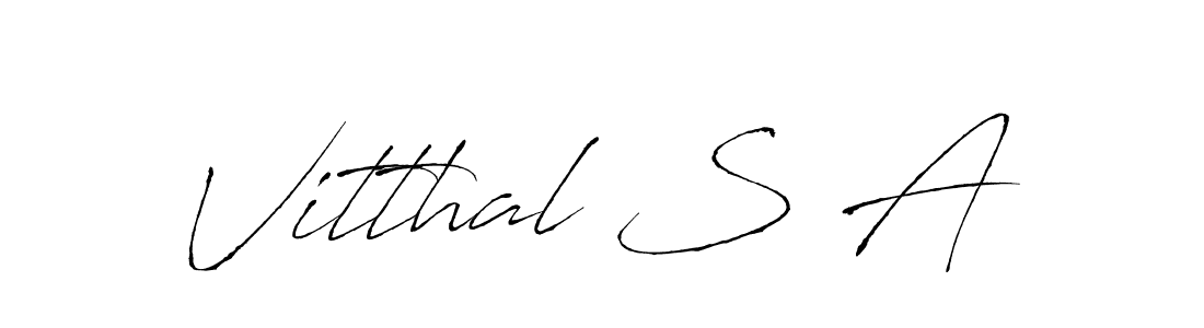 How to make Vitthal S A signature? Antro_Vectra is a professional autograph style. Create handwritten signature for Vitthal S A name. Vitthal S A signature style 6 images and pictures png