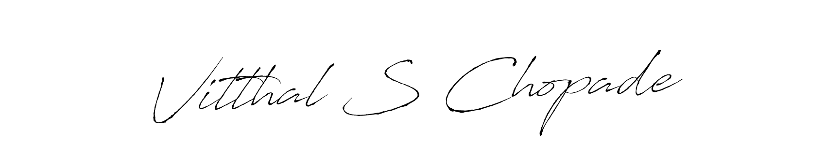 Use a signature maker to create a handwritten signature online. With this signature software, you can design (Antro_Vectra) your own signature for name Vitthal S Chopade. Vitthal S Chopade signature style 6 images and pictures png