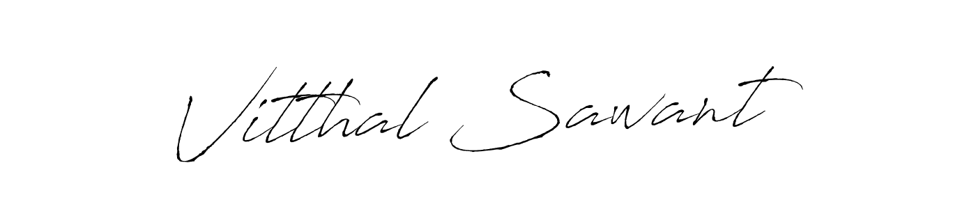 Vitthal Sawant stylish signature style. Best Handwritten Sign (Antro_Vectra) for my name. Handwritten Signature Collection Ideas for my name Vitthal Sawant. Vitthal Sawant signature style 6 images and pictures png