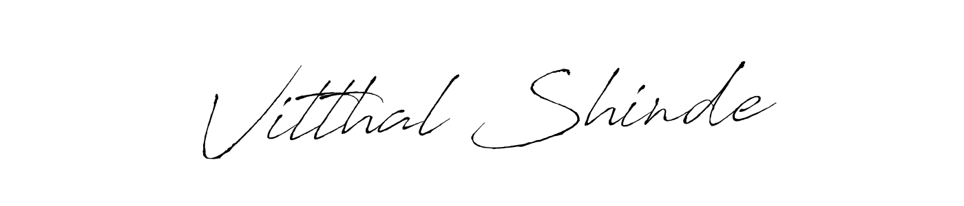Also we have Vitthal Shinde name is the best signature style. Create professional handwritten signature collection using Antro_Vectra autograph style. Vitthal Shinde signature style 6 images and pictures png