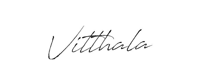Make a beautiful signature design for name Vitthala. With this signature (Antro_Vectra) style, you can create a handwritten signature for free. Vitthala signature style 6 images and pictures png