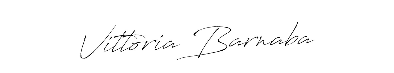 Create a beautiful signature design for name Vittoria Barnaba. With this signature (Antro_Vectra) fonts, you can make a handwritten signature for free. Vittoria Barnaba signature style 6 images and pictures png