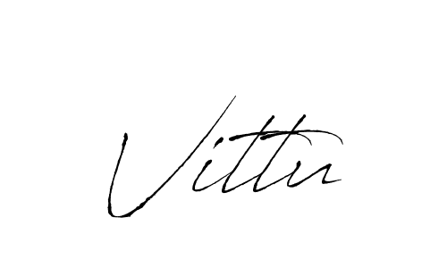 How to make Vittu name signature. Use Antro_Vectra style for creating short signs online. This is the latest handwritten sign. Vittu signature style 6 images and pictures png