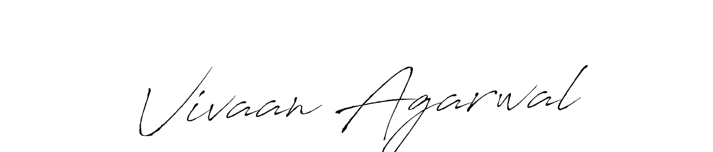 Create a beautiful signature design for name Vivaan Agarwal. With this signature (Antro_Vectra) fonts, you can make a handwritten signature for free. Vivaan Agarwal signature style 6 images and pictures png