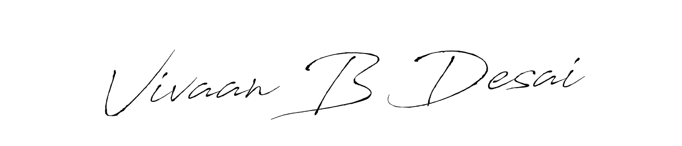 Also You can easily find your signature by using the search form. We will create Vivaan B Desai name handwritten signature images for you free of cost using Antro_Vectra sign style. Vivaan B Desai signature style 6 images and pictures png