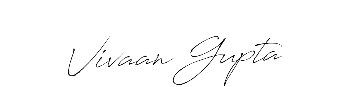 Make a beautiful signature design for name Vivaan Gupta. With this signature (Antro_Vectra) style, you can create a handwritten signature for free. Vivaan Gupta signature style 6 images and pictures png