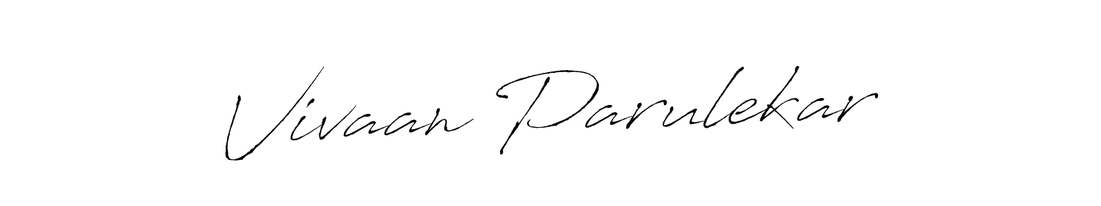 Also You can easily find your signature by using the search form. We will create Vivaan Parulekar name handwritten signature images for you free of cost using Antro_Vectra sign style. Vivaan Parulekar signature style 6 images and pictures png