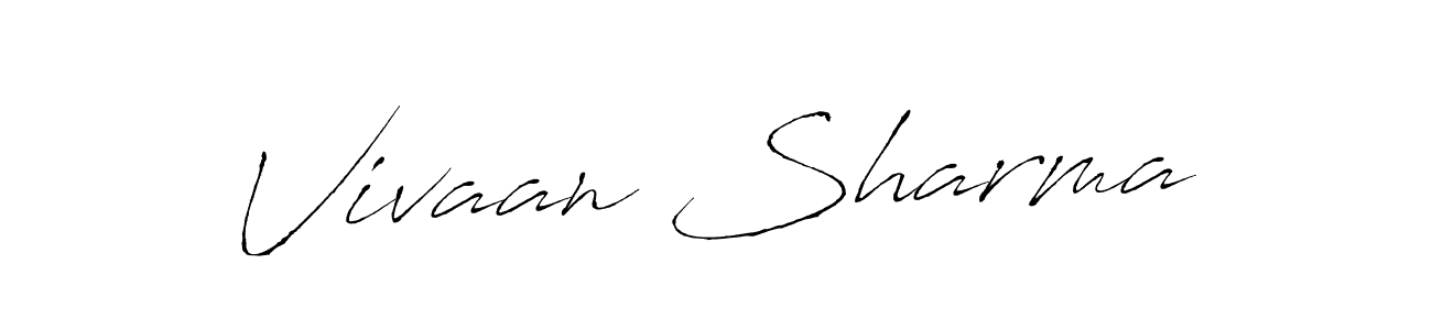 Use a signature maker to create a handwritten signature online. With this signature software, you can design (Antro_Vectra) your own signature for name Vivaan Sharma. Vivaan Sharma signature style 6 images and pictures png