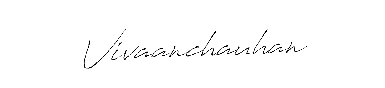 Design your own signature with our free online signature maker. With this signature software, you can create a handwritten (Antro_Vectra) signature for name Vivaanchauhan. Vivaanchauhan signature style 6 images and pictures png