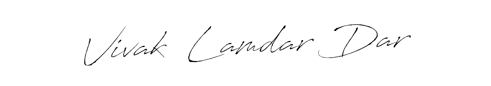 How to make Vivak  Lamdar Dar signature? Antro_Vectra is a professional autograph style. Create handwritten signature for Vivak  Lamdar Dar name. Vivak  Lamdar Dar signature style 6 images and pictures png
