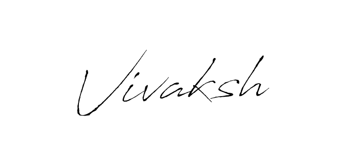 Make a beautiful signature design for name Vivaksh. With this signature (Antro_Vectra) style, you can create a handwritten signature for free. Vivaksh signature style 6 images and pictures png