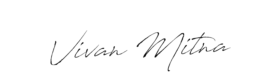 Also You can easily find your signature by using the search form. We will create Vivan Mitna name handwritten signature images for you free of cost using Antro_Vectra sign style. Vivan Mitna signature style 6 images and pictures png