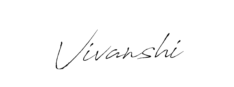 How to make Vivanshi name signature. Use Antro_Vectra style for creating short signs online. This is the latest handwritten sign. Vivanshi signature style 6 images and pictures png