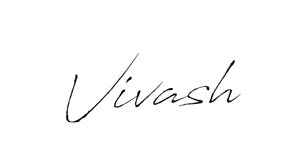 Use a signature maker to create a handwritten signature online. With this signature software, you can design (Antro_Vectra) your own signature for name Vivash. Vivash signature style 6 images and pictures png