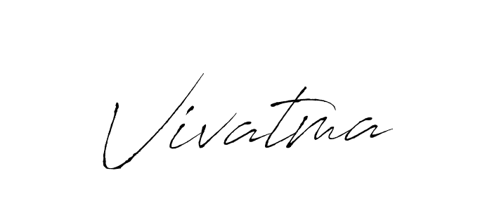 You should practise on your own different ways (Antro_Vectra) to write your name (Vivatma) in signature. don't let someone else do it for you. Vivatma signature style 6 images and pictures png