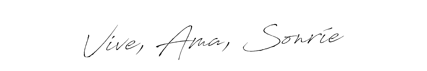 How to Draw Vive, Ama, Sonríe signature style? Antro_Vectra is a latest design signature styles for name Vive, Ama, Sonríe. Vive, Ama, Sonríe signature style 6 images and pictures png