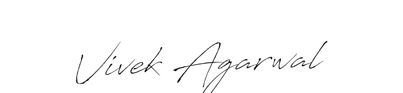 How to make Vivek Agarwal signature? Antro_Vectra is a professional autograph style. Create handwritten signature for Vivek Agarwal name. Vivek Agarwal signature style 6 images and pictures png