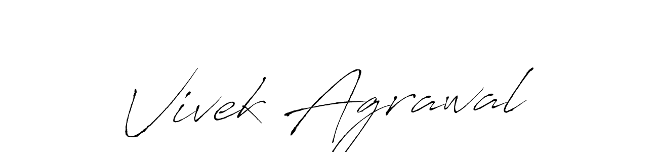 Create a beautiful signature design for name Vivek Agrawal. With this signature (Antro_Vectra) fonts, you can make a handwritten signature for free. Vivek Agrawal signature style 6 images and pictures png