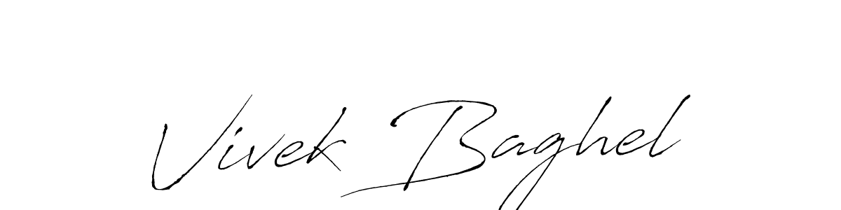 How to make Vivek Baghel signature? Antro_Vectra is a professional autograph style. Create handwritten signature for Vivek Baghel name. Vivek Baghel signature style 6 images and pictures png