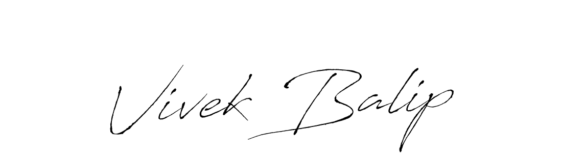 Make a beautiful signature design for name Vivek Balip. Use this online signature maker to create a handwritten signature for free. Vivek Balip signature style 6 images and pictures png