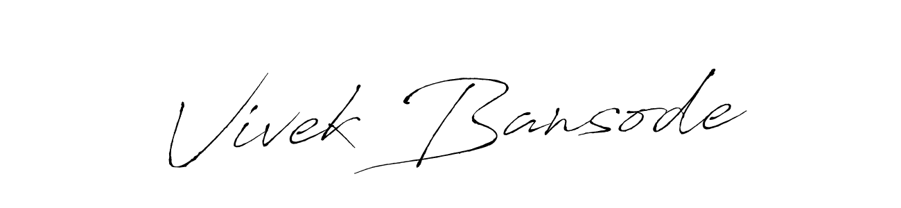 You should practise on your own different ways (Antro_Vectra) to write your name (Vivek Bansode) in signature. don't let someone else do it for you. Vivek Bansode signature style 6 images and pictures png