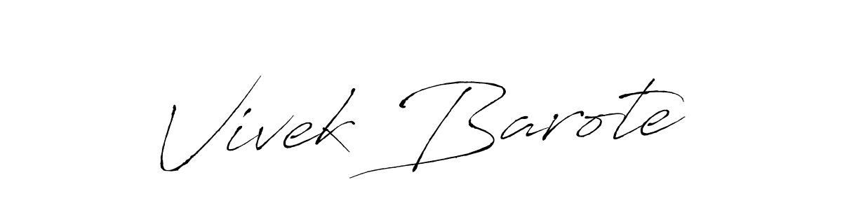 Antro_Vectra is a professional signature style that is perfect for those who want to add a touch of class to their signature. It is also a great choice for those who want to make their signature more unique. Get Vivek Barote name to fancy signature for free. Vivek Barote signature style 6 images and pictures png