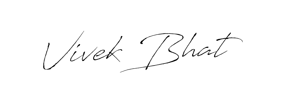 You can use this online signature creator to create a handwritten signature for the name Vivek Bhat. This is the best online autograph maker. Vivek Bhat signature style 6 images and pictures png
