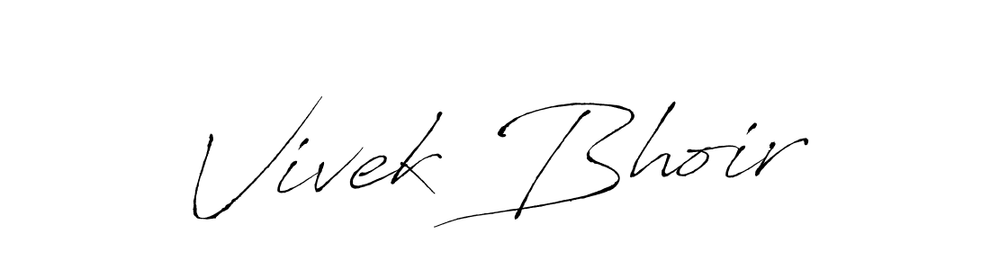 It looks lik you need a new signature style for name Vivek Bhoir. Design unique handwritten (Antro_Vectra) signature with our free signature maker in just a few clicks. Vivek Bhoir signature style 6 images and pictures png