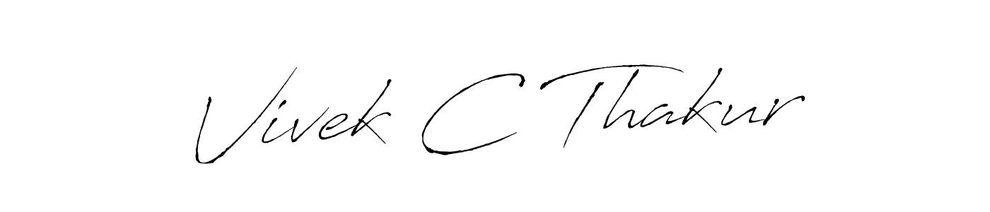 You should practise on your own different ways (Antro_Vectra) to write your name (Vivek C Thakur) in signature. don't let someone else do it for you. Vivek C Thakur signature style 6 images and pictures png