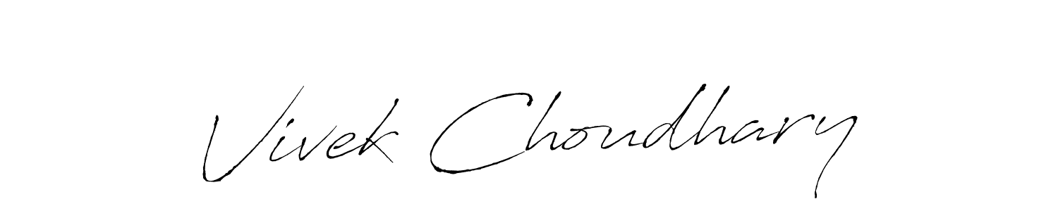Use a signature maker to create a handwritten signature online. With this signature software, you can design (Antro_Vectra) your own signature for name Vivek Choudhary. Vivek Choudhary signature style 6 images and pictures png