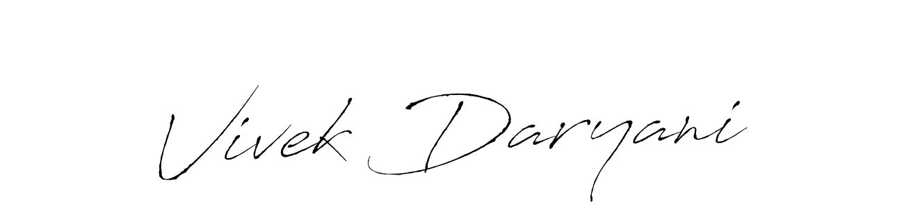 if you are searching for the best signature style for your name Vivek Daryani. so please give up your signature search. here we have designed multiple signature styles  using Antro_Vectra. Vivek Daryani signature style 6 images and pictures png