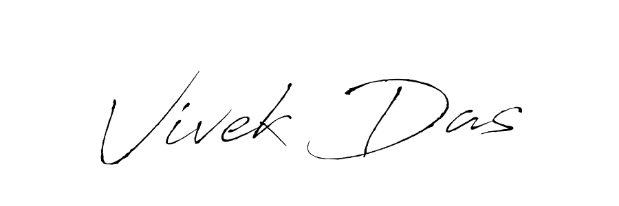 Design your own signature with our free online signature maker. With this signature software, you can create a handwritten (Antro_Vectra) signature for name Vivek Das. Vivek Das signature style 6 images and pictures png