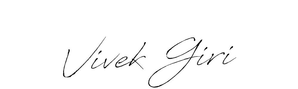 Make a short Vivek Giri signature style. Manage your documents anywhere anytime using Antro_Vectra. Create and add eSignatures, submit forms, share and send files easily. Vivek Giri signature style 6 images and pictures png