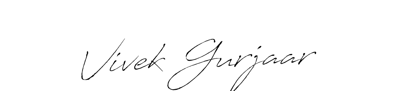 It looks lik you need a new signature style for name Vivek Gurjaar. Design unique handwritten (Antro_Vectra) signature with our free signature maker in just a few clicks. Vivek Gurjaar signature style 6 images and pictures png