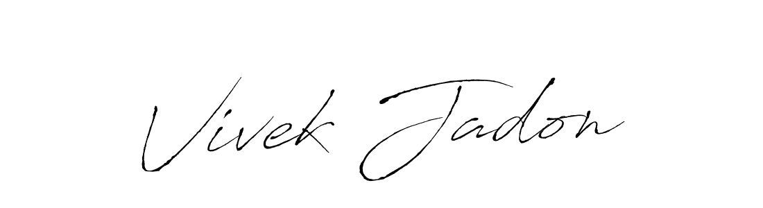 Make a beautiful signature design for name Vivek Jadon. Use this online signature maker to create a handwritten signature for free. Vivek Jadon signature style 6 images and pictures png