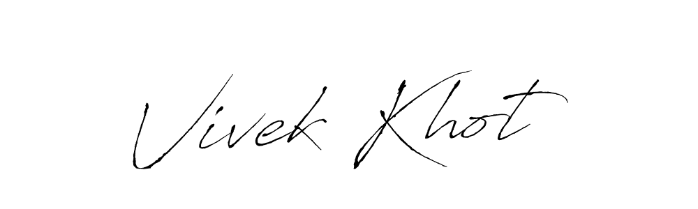 Antro_Vectra is a professional signature style that is perfect for those who want to add a touch of class to their signature. It is also a great choice for those who want to make their signature more unique. Get Vivek Khot name to fancy signature for free. Vivek Khot signature style 6 images and pictures png