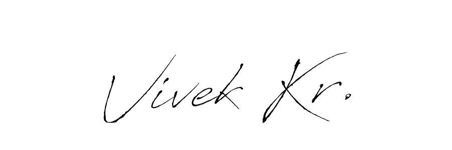 It looks lik you need a new signature style for name Vivek Kr.. Design unique handwritten (Antro_Vectra) signature with our free signature maker in just a few clicks. Vivek Kr. signature style 6 images and pictures png