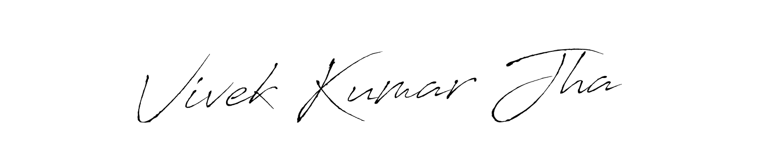 Vivek Kumar Jha stylish signature style. Best Handwritten Sign (Antro_Vectra) for my name. Handwritten Signature Collection Ideas for my name Vivek Kumar Jha. Vivek Kumar Jha signature style 6 images and pictures png