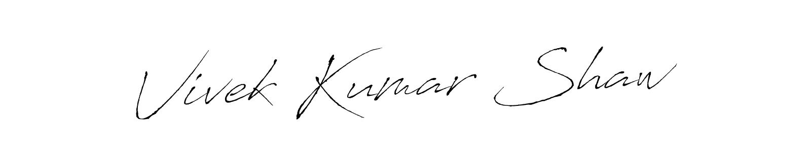 Make a beautiful signature design for name Vivek Kumar Shaw. With this signature (Antro_Vectra) style, you can create a handwritten signature for free. Vivek Kumar Shaw signature style 6 images and pictures png