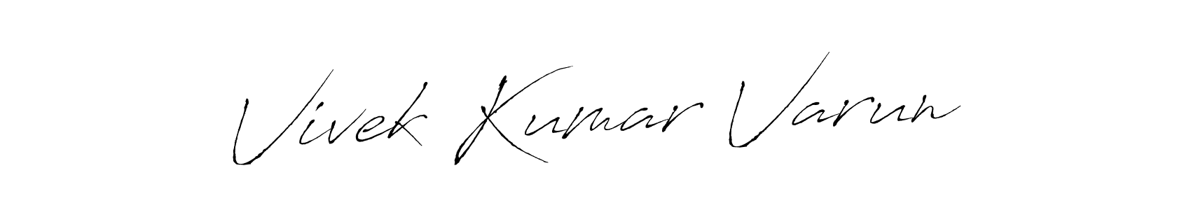 Antro_Vectra is a professional signature style that is perfect for those who want to add a touch of class to their signature. It is also a great choice for those who want to make their signature more unique. Get Vivek Kumar Varun name to fancy signature for free. Vivek Kumar Varun signature style 6 images and pictures png