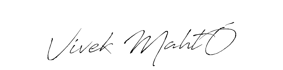 Make a short Vivek MahtÓ signature style. Manage your documents anywhere anytime using Antro_Vectra. Create and add eSignatures, submit forms, share and send files easily. Vivek MahtÓ signature style 6 images and pictures png